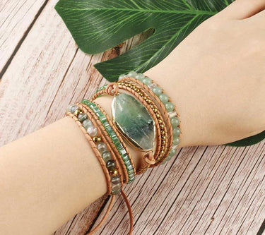 Cleansing Green Fluorite Wrap Bracelet-Your Soul Place